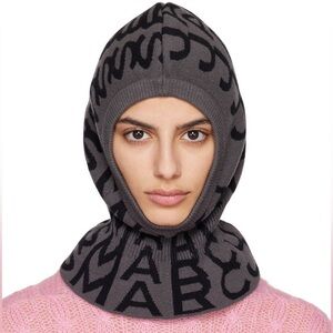 Marc Jacobs Black Monogram Balaclava